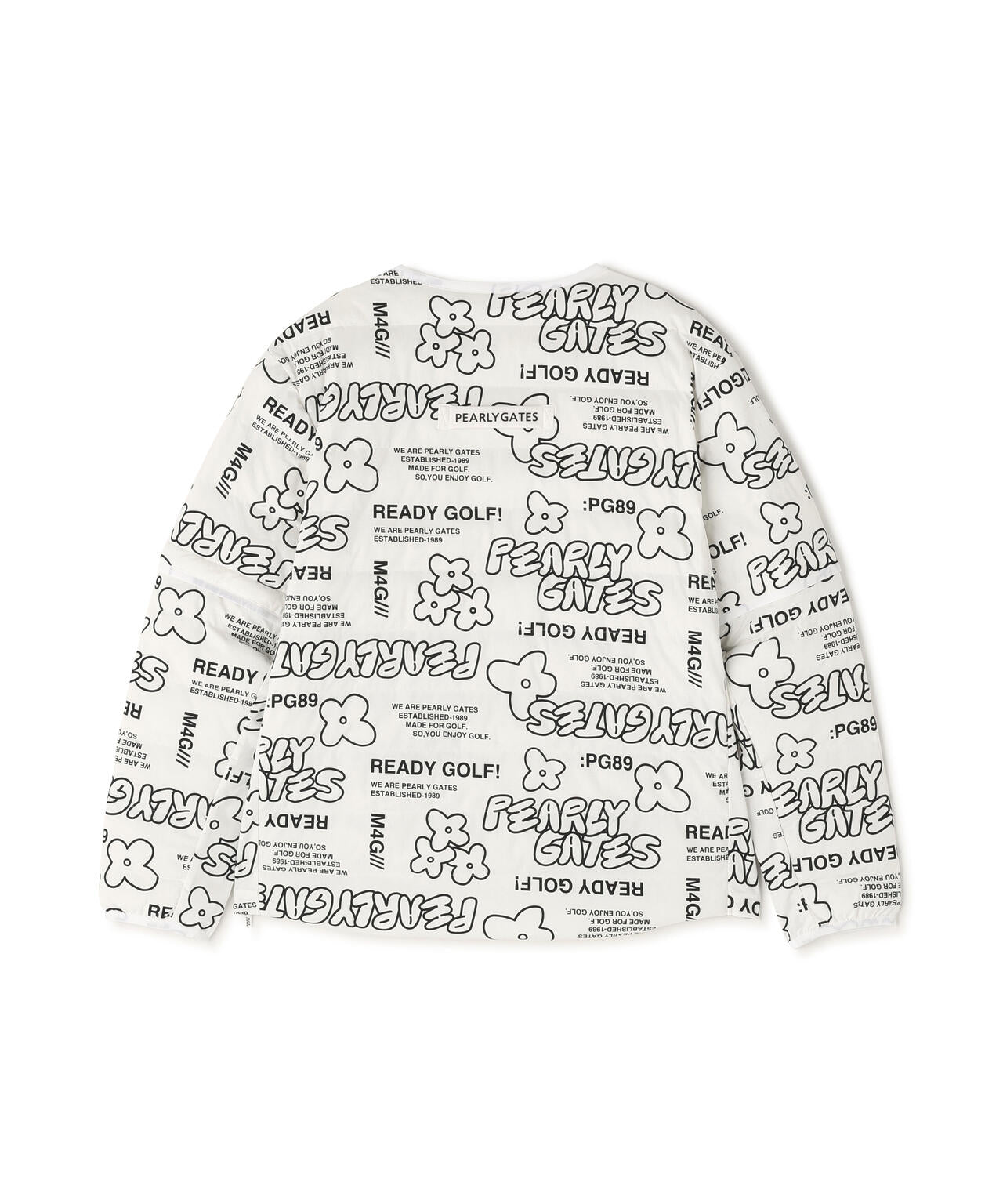 NyストレッチBIGリップストップ中綿2WAYスニードジャック <ロゴ×花柄>