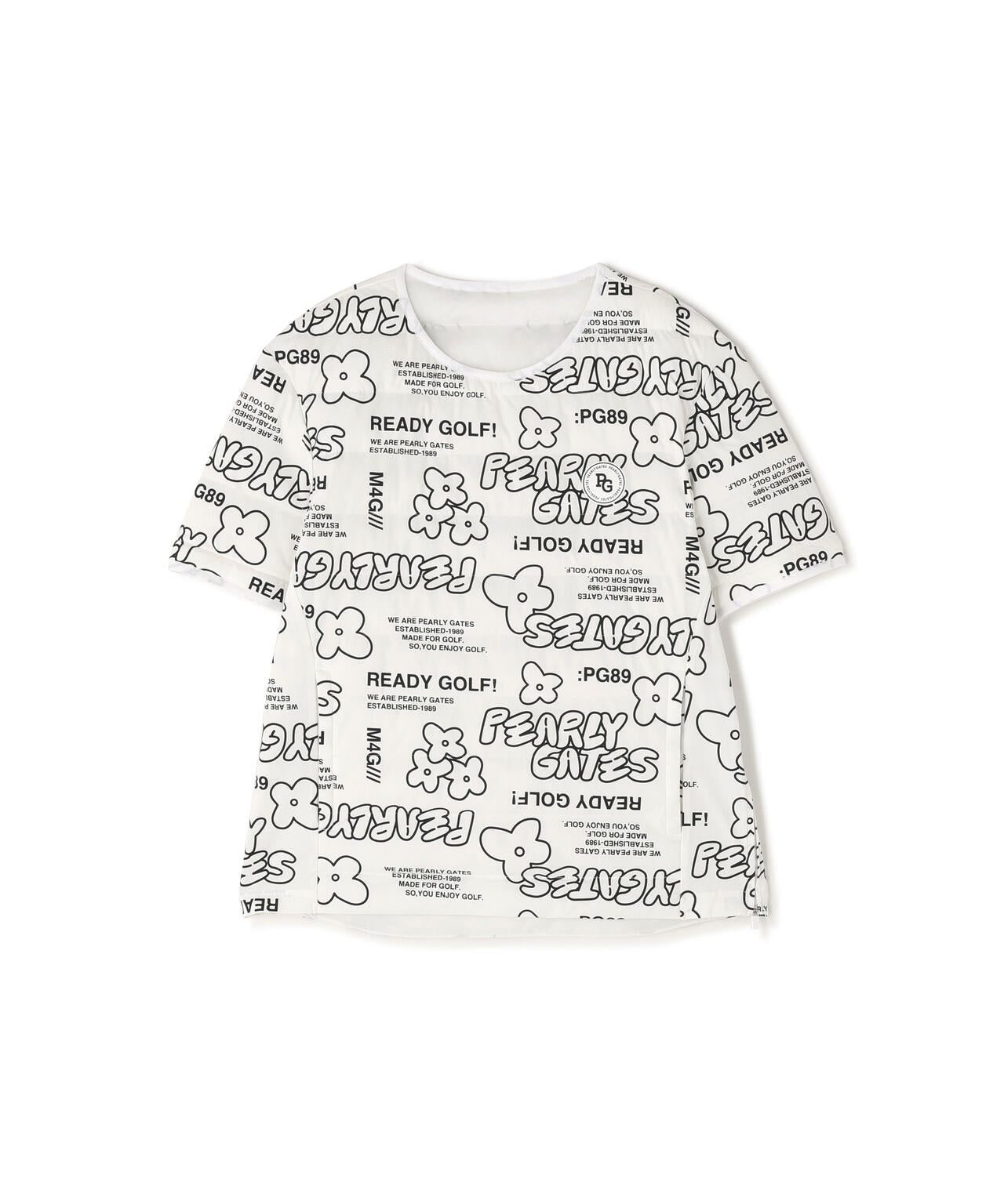 NyストレッチBIGリップストップ中綿2WAYスニードジャック <ロゴ×花柄>