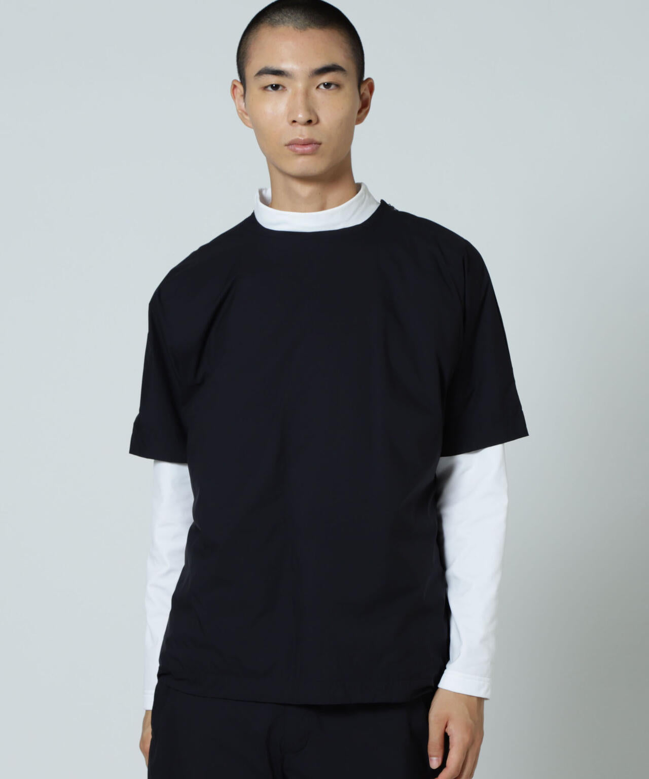 【PGG】【直営店舗&公式オンライン限定】NANGA×PGG Nyメカニカルストレッチダウン半袖スニードTシャツ (MENS)