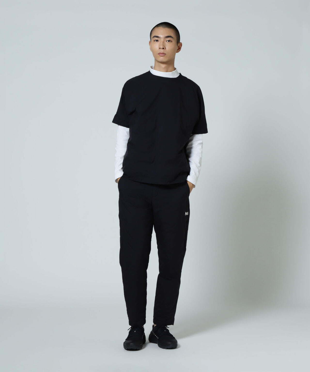 【PGG】【直営店舗&公式オンライン限定】NANGA×PGG Nyメカニカルストレッチダウン半袖スニードTシャツ (MENS)