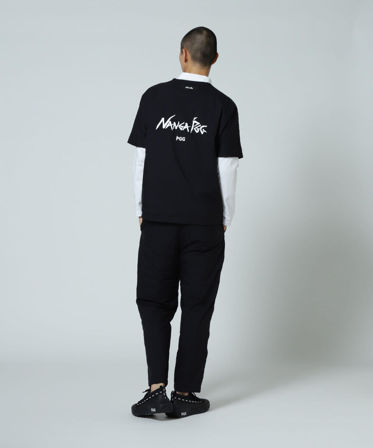 【PGG】【直営店舗&公式オンライン限定】NANGA×PGG Nyメカニカルストレッチダウン半袖スニードTシャツ (MENS)