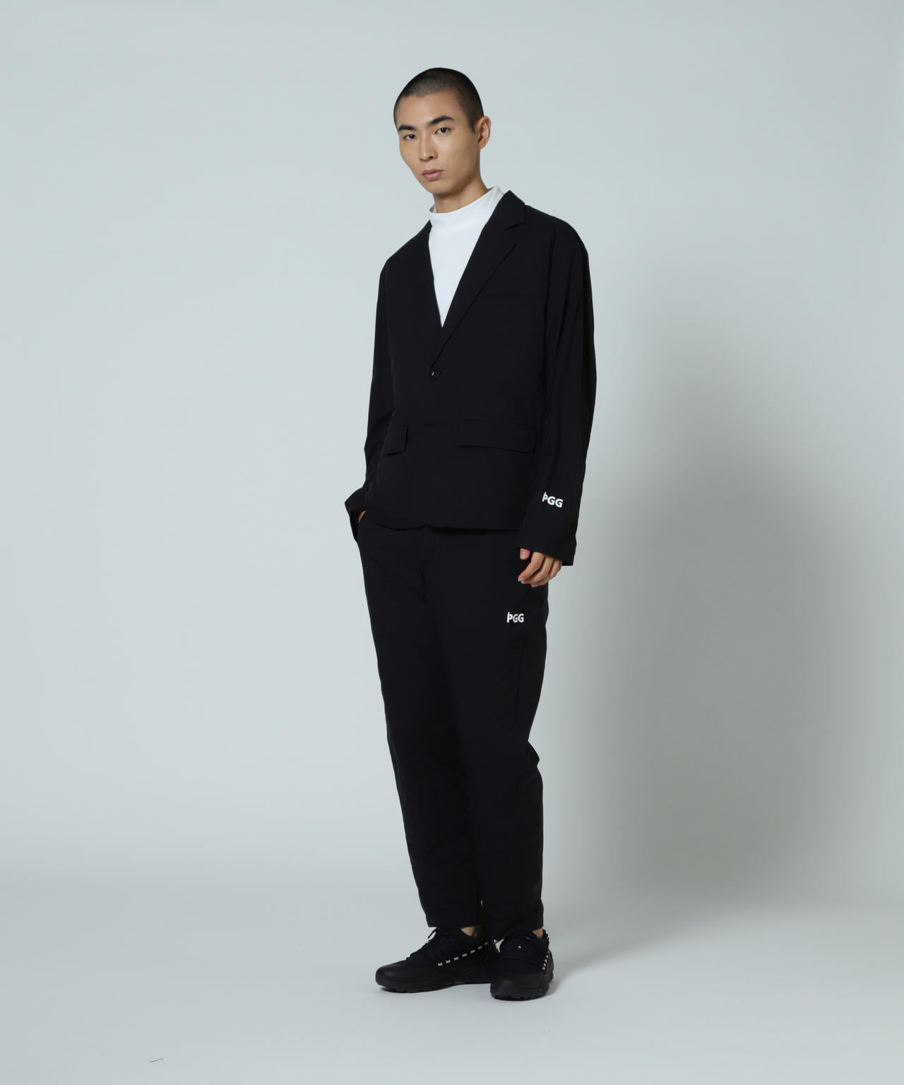 【PGG】【直営店舗&公式オンライン限定】NANGA×PGG Nyメカニカルストレッチテーラードジャケット (MENS)