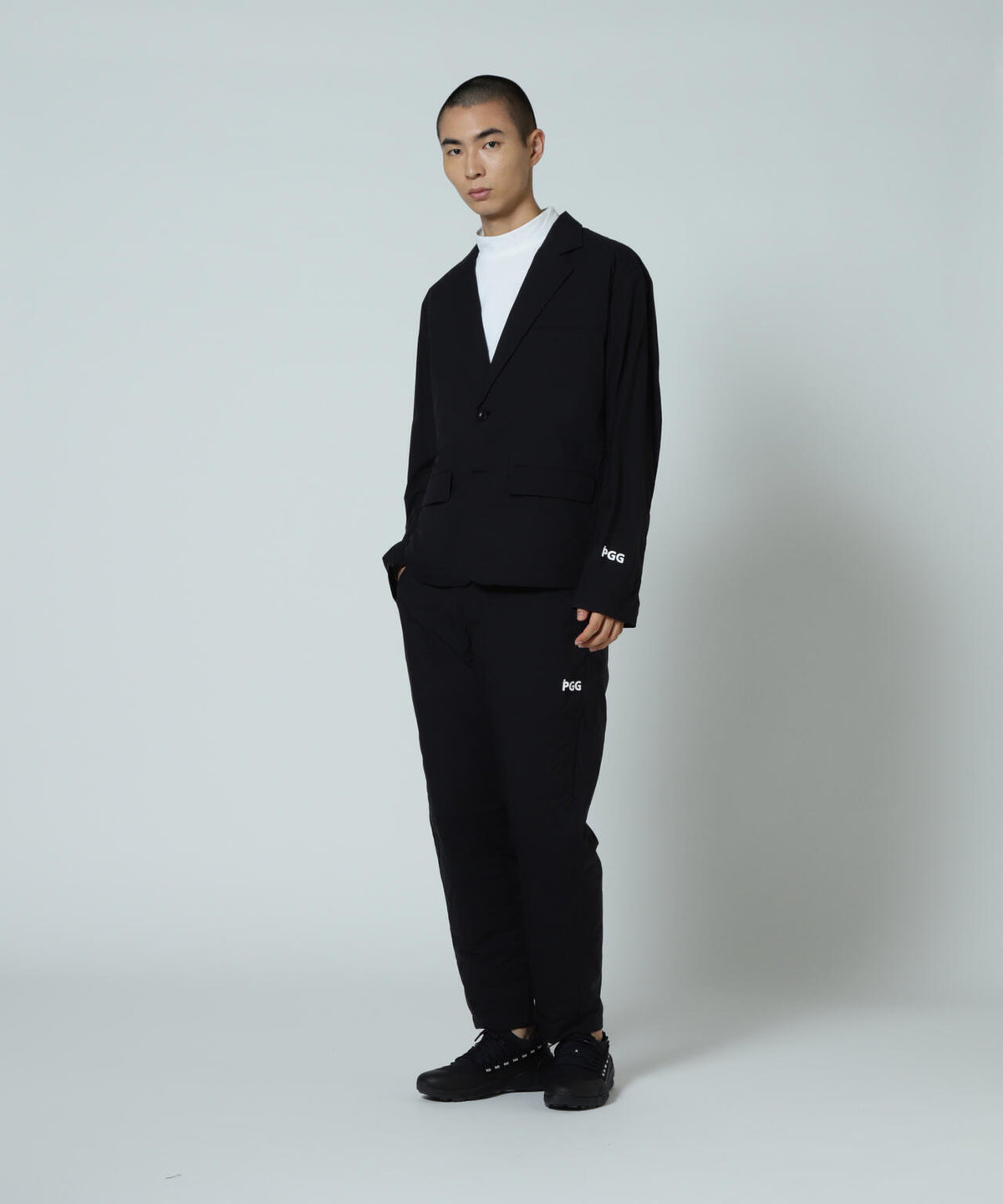 【PGG】【直営店舗&公式オンライン限定】NANGA×PGG Nyメカニカルストレッチテーラードジャケット (MENS)
