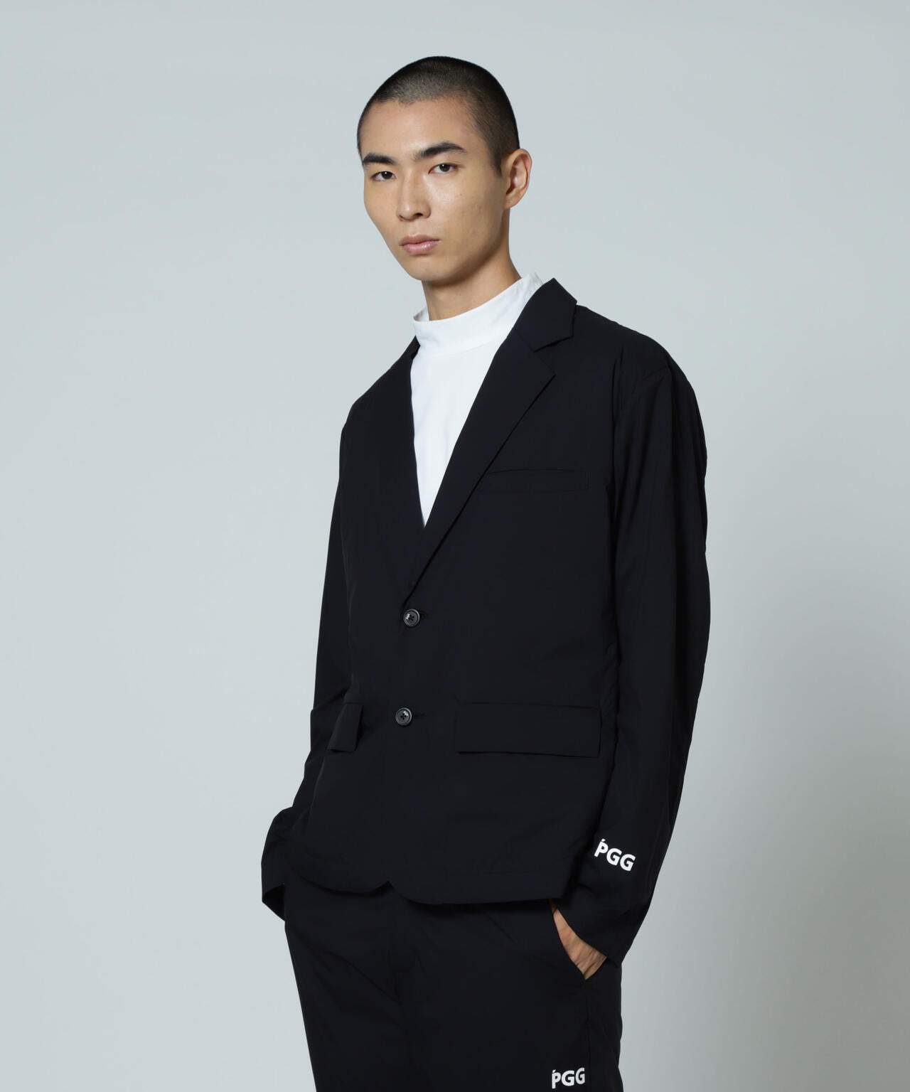 【PGG】【直営店舗&公式オンライン限定】NANGA×PGG Nyメカニカルストレッチテーラードジャケット (MENS)