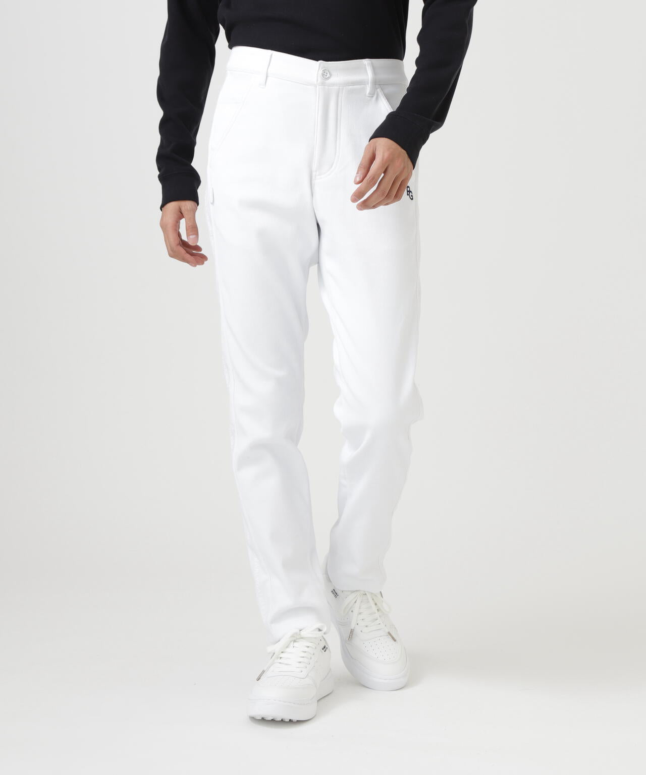 C/Peストレッチカルゼ裏地付きパンツ