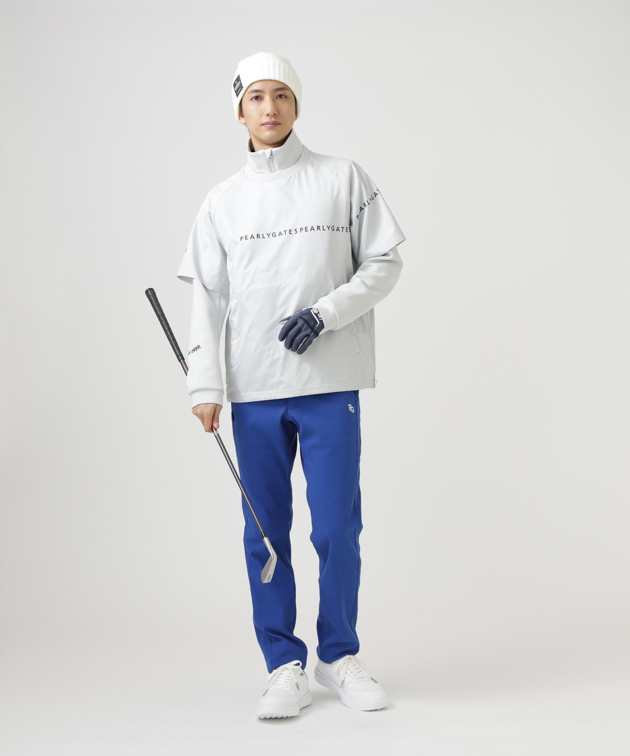 C/Peストレッチカルゼ裏地付きパンツ