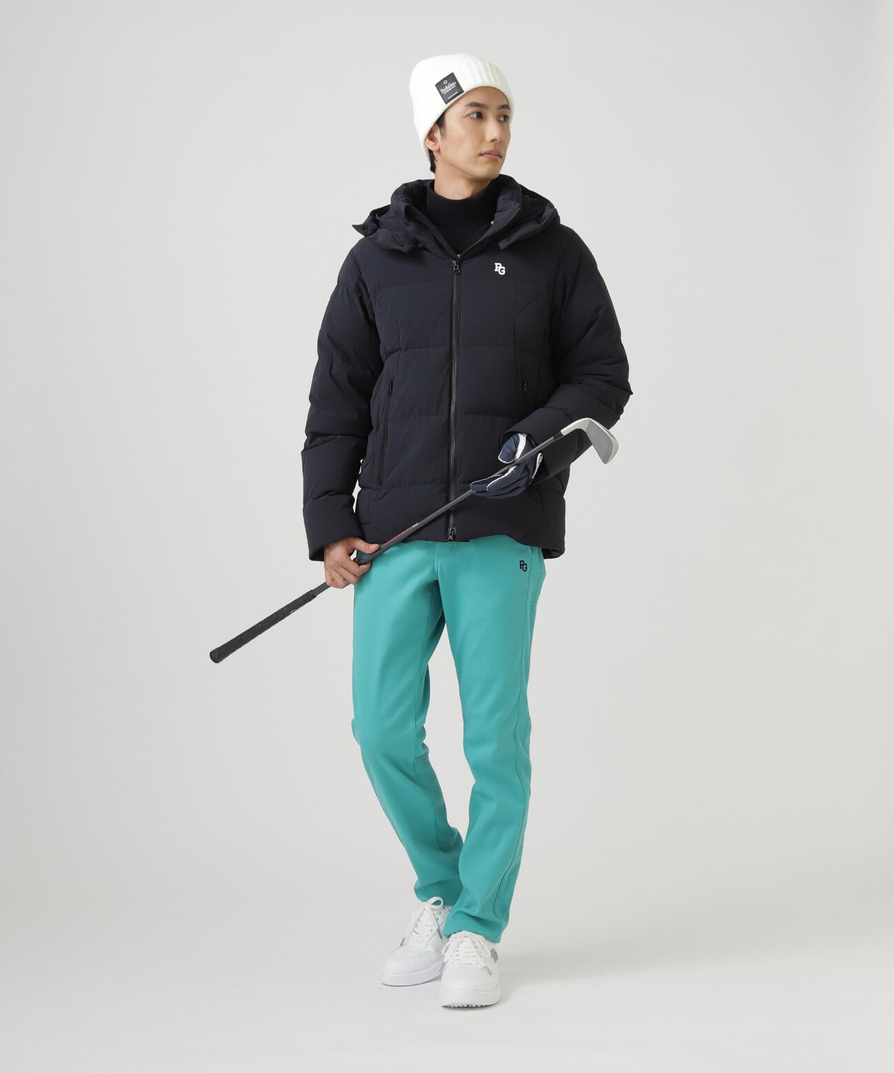 C/Peストレッチカルゼ裏地付きパンツ