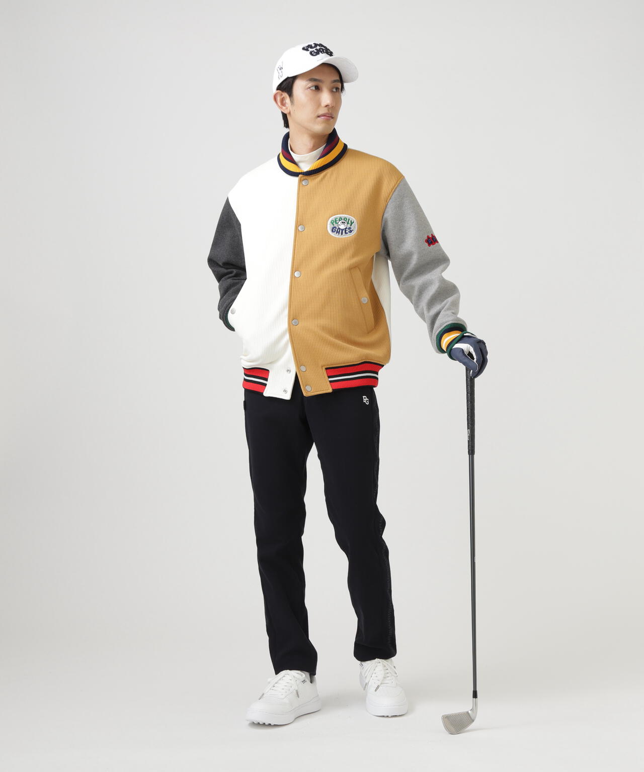 C/Peストレッチカルゼ裏地付きパンツ