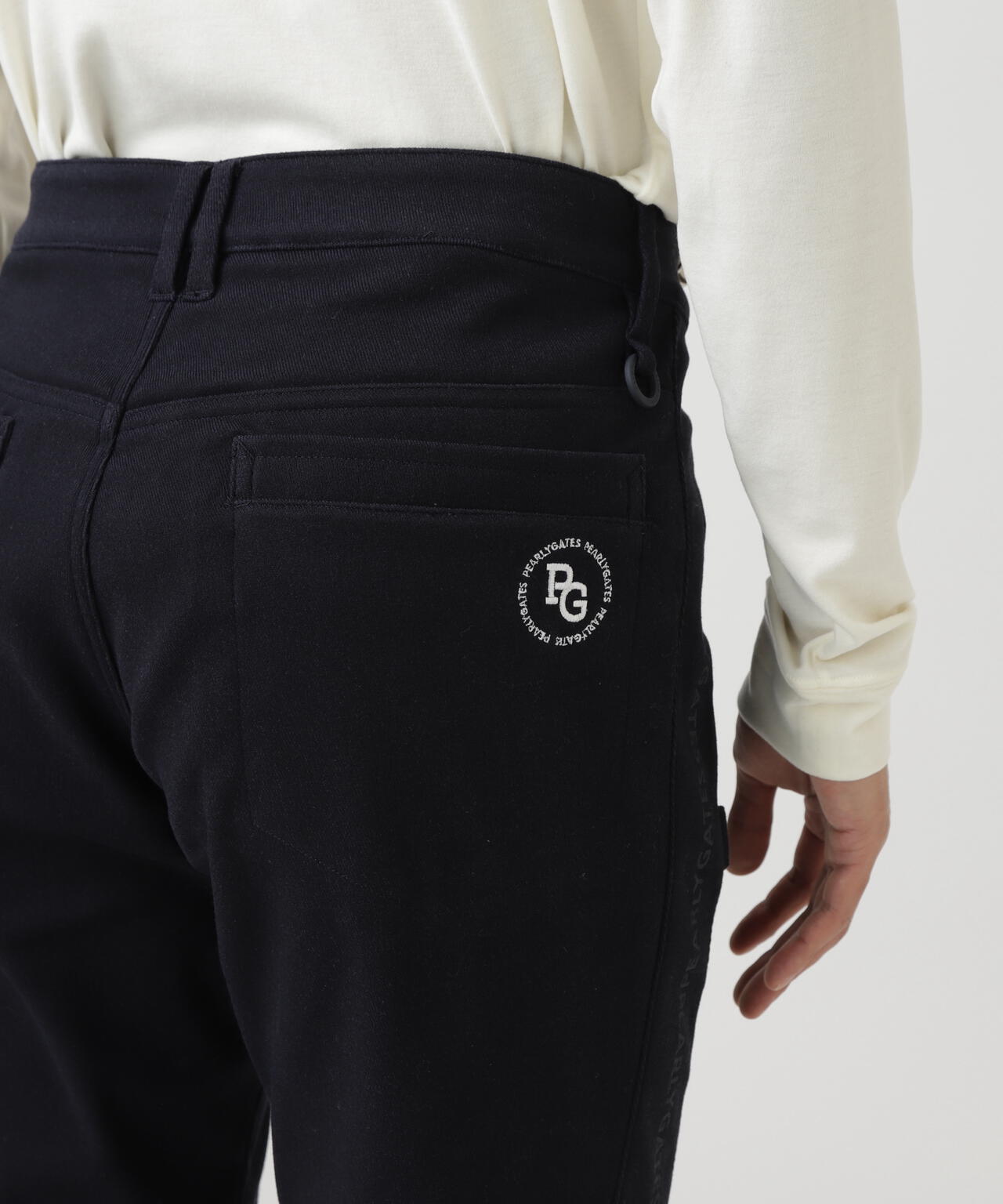 C/Peストレッチカルゼ裏地付きパンツ