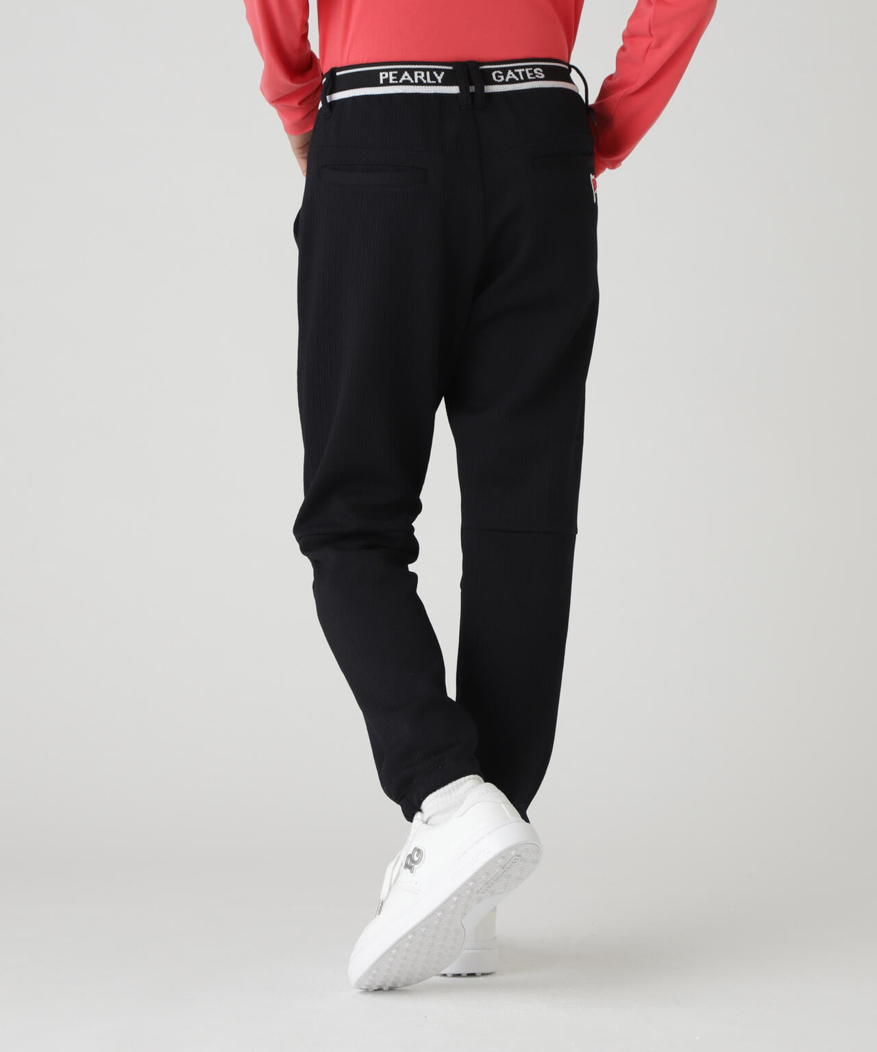 PeストレッチヘリンボーンJQ裏起毛ジョガーパンツ