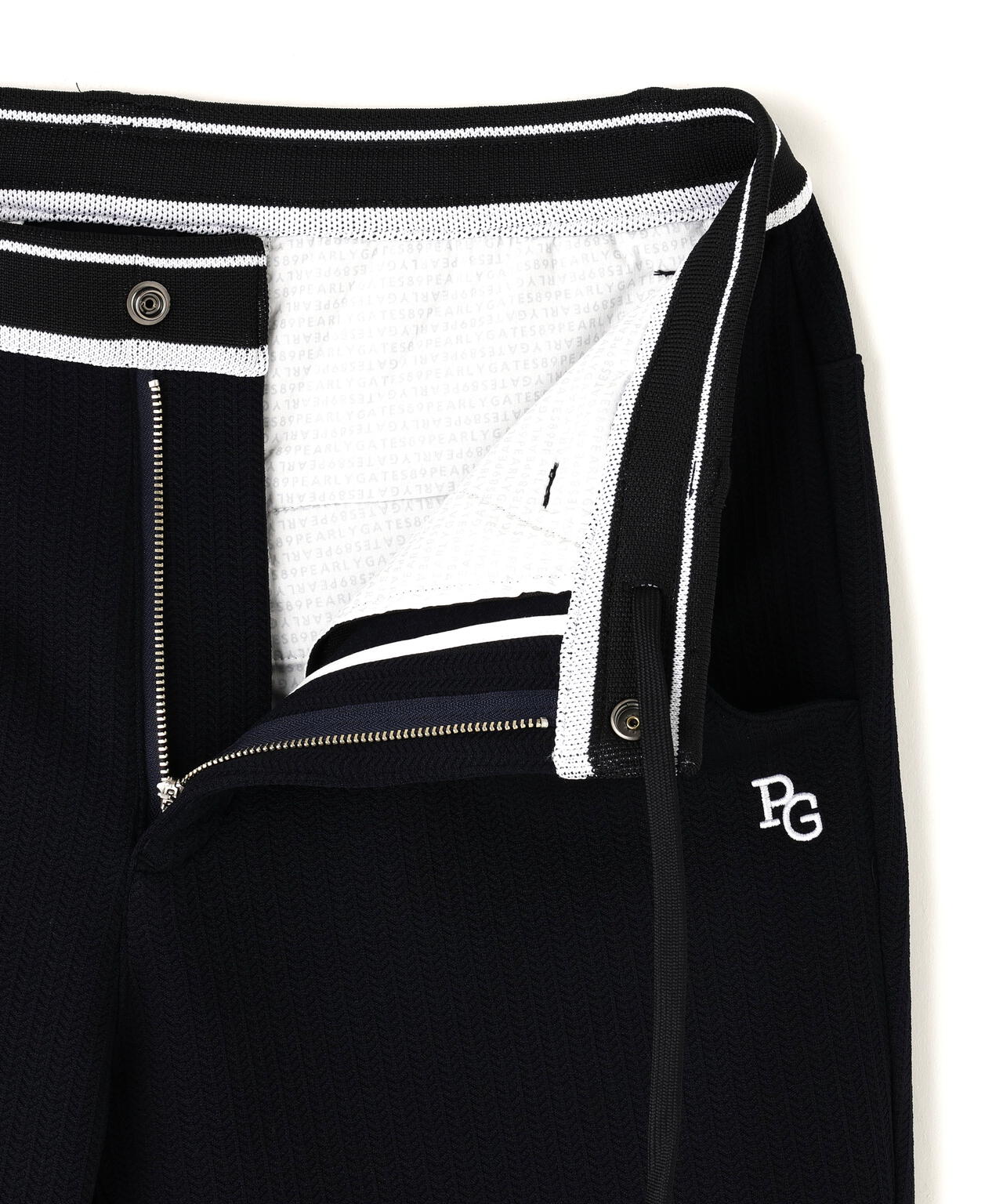 PeストレッチヘリンボーンJQ裏起毛ジョガーパンツ