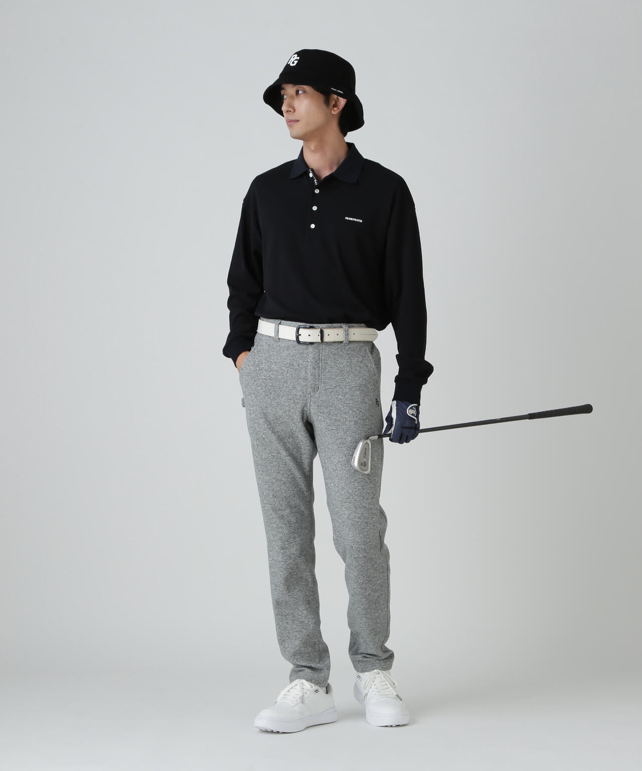 Peスライバーニットパンツ <無地>