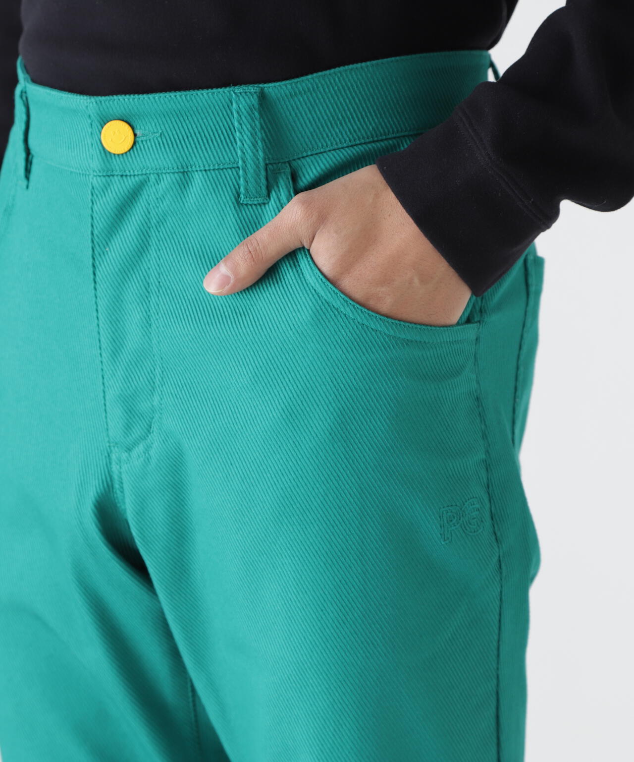 PG is PG C/Peストレッチカルゼ5ポケットパンツ