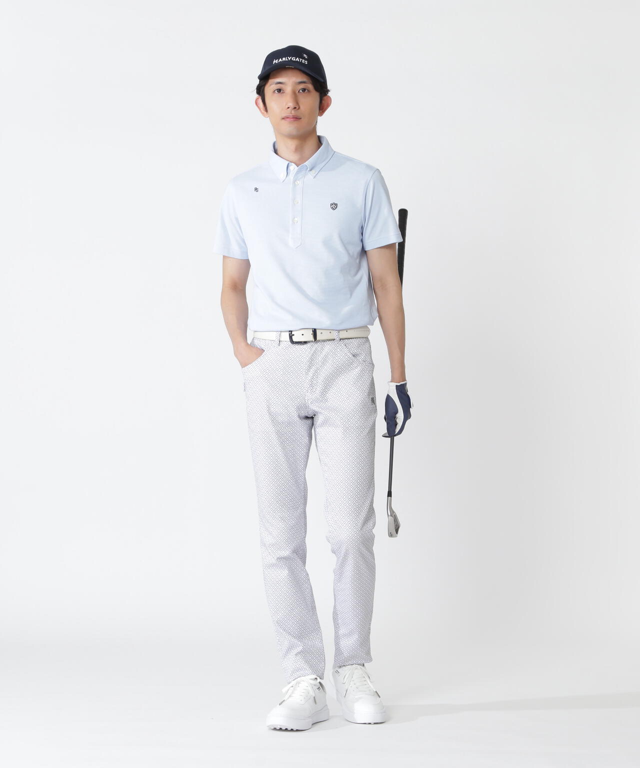 PG is PG 変形ダイヤ柄C/Peストレッチカルゼ5ポケットパンツ