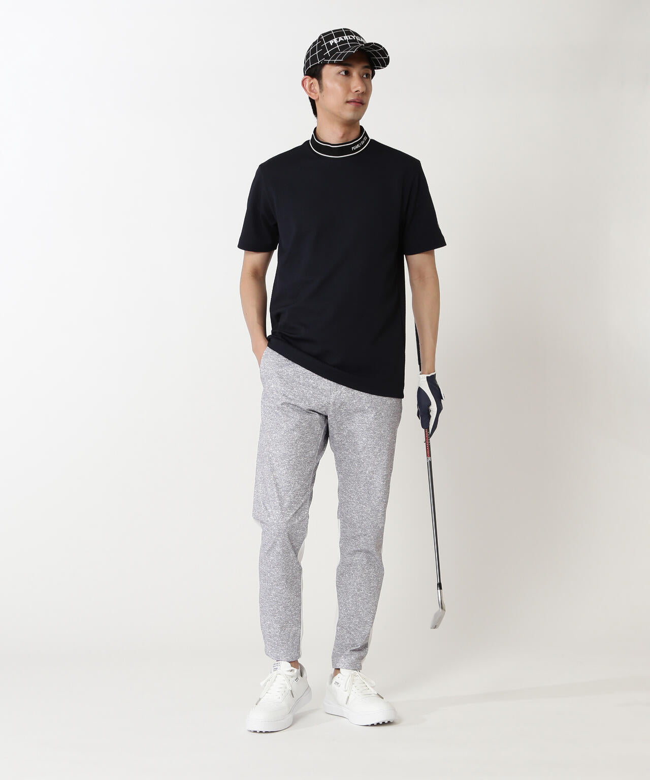 Peカチオンメランジ天竺パンツ