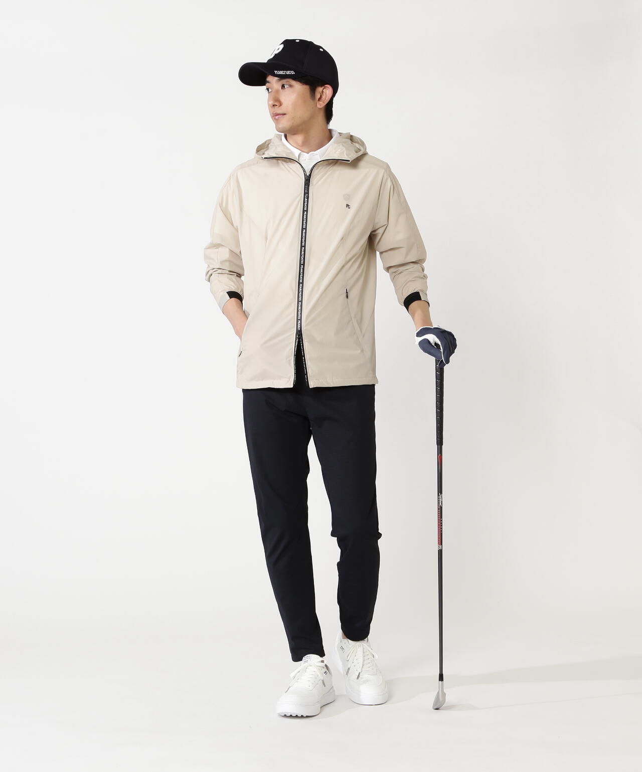 Peカチオンメランジ天竺パンツ