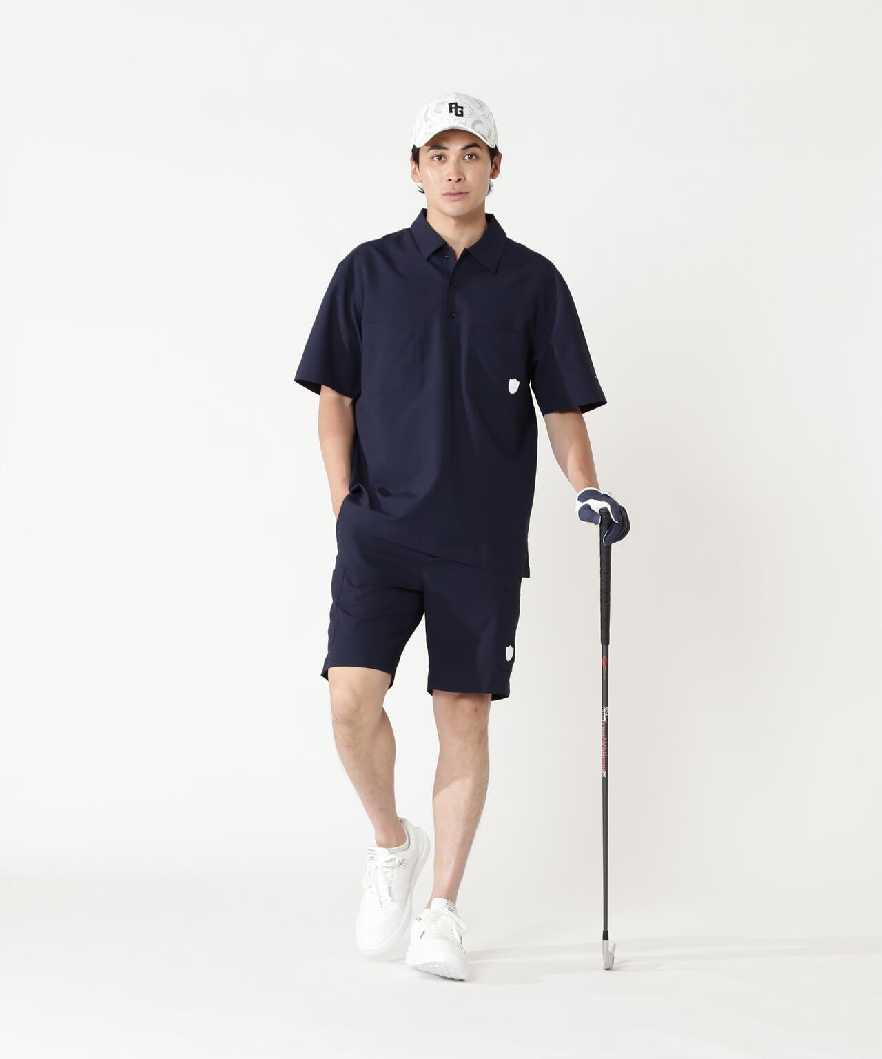 穴開きPeブロードショートパンツ