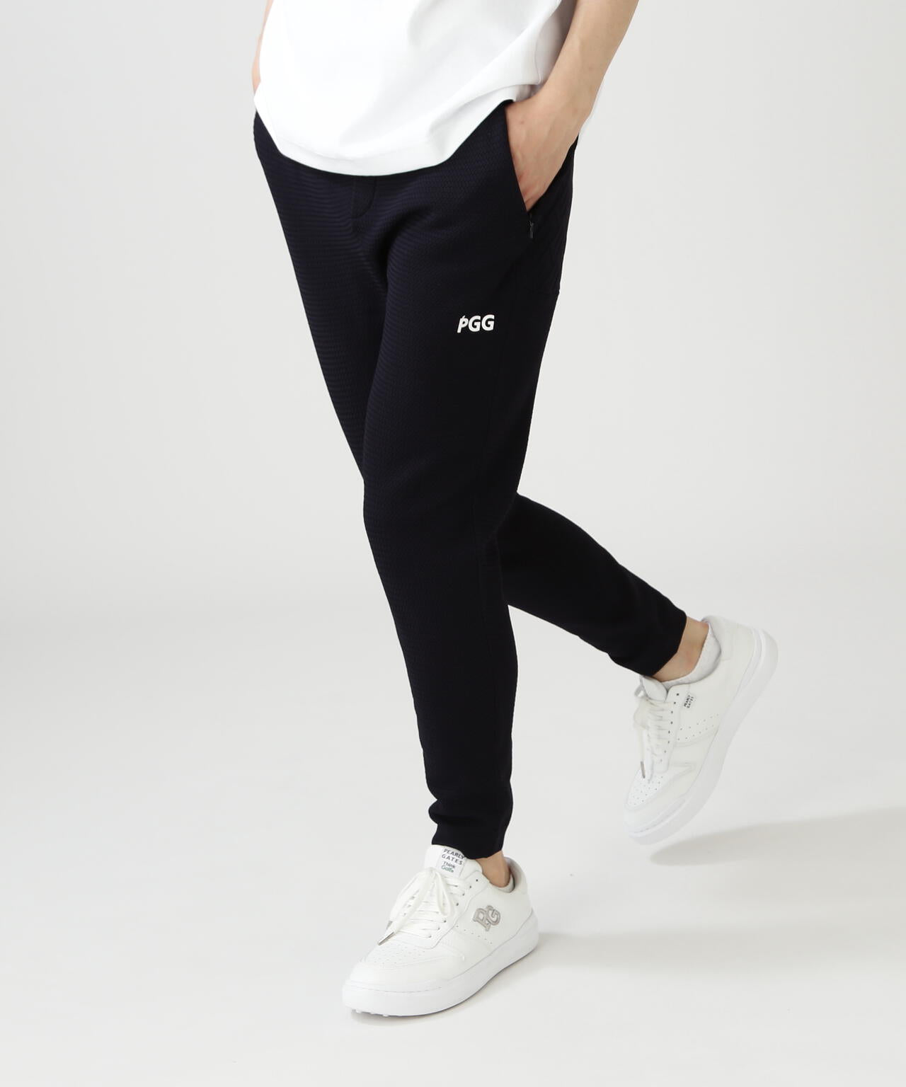 【PGG】【直営店舗&公式オンライン限定】ポリエステルヤーンmmニットパンツ (MENS)
