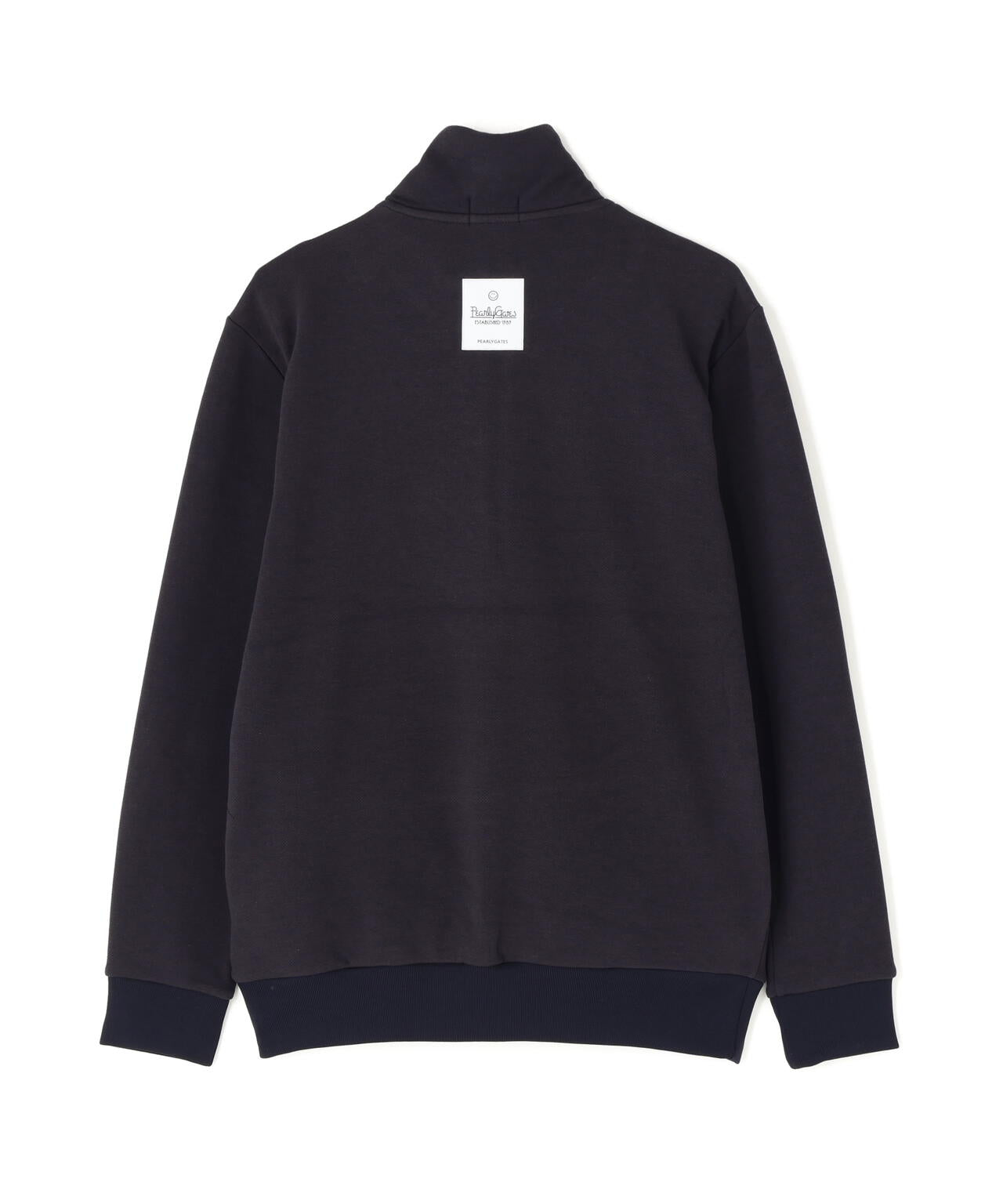 ツイル裏毛スウェットハーフジップアップ