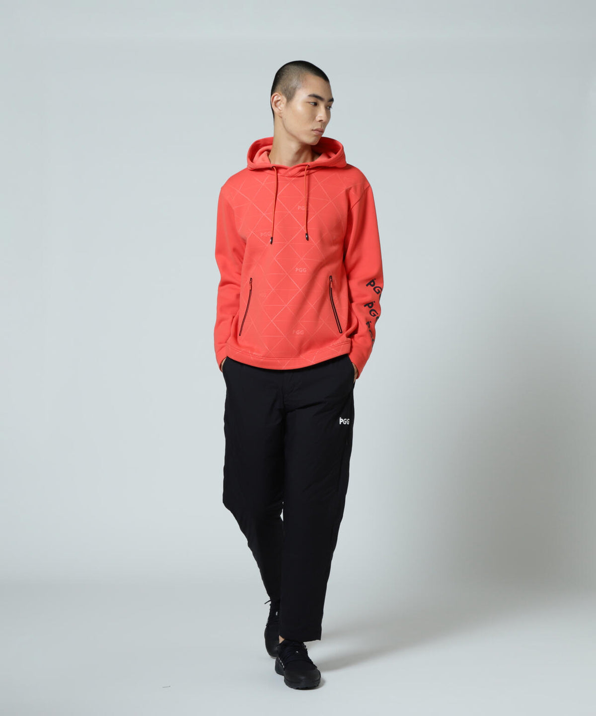 【PGG】ストレッチKARUISHIフーディプルオーバー (MENS)