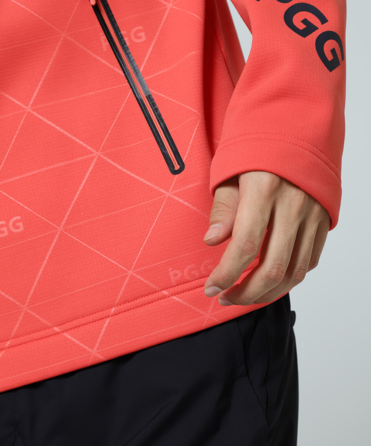 【PGG】ストレッチKARUISHIフーディプルオーバー (MENS)