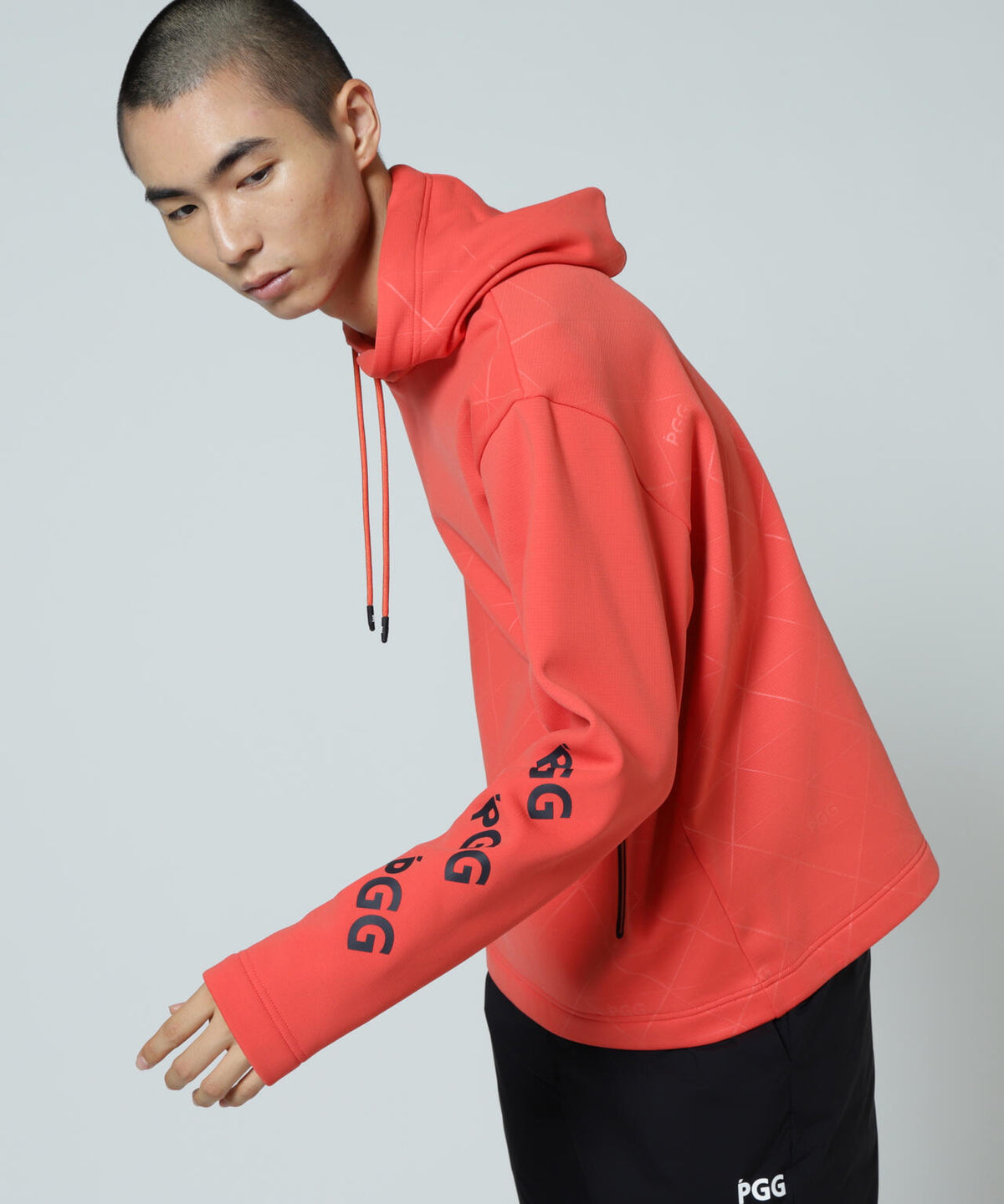 【PGG】ストレッチKARUISHIフーディプルオーバー (MENS)