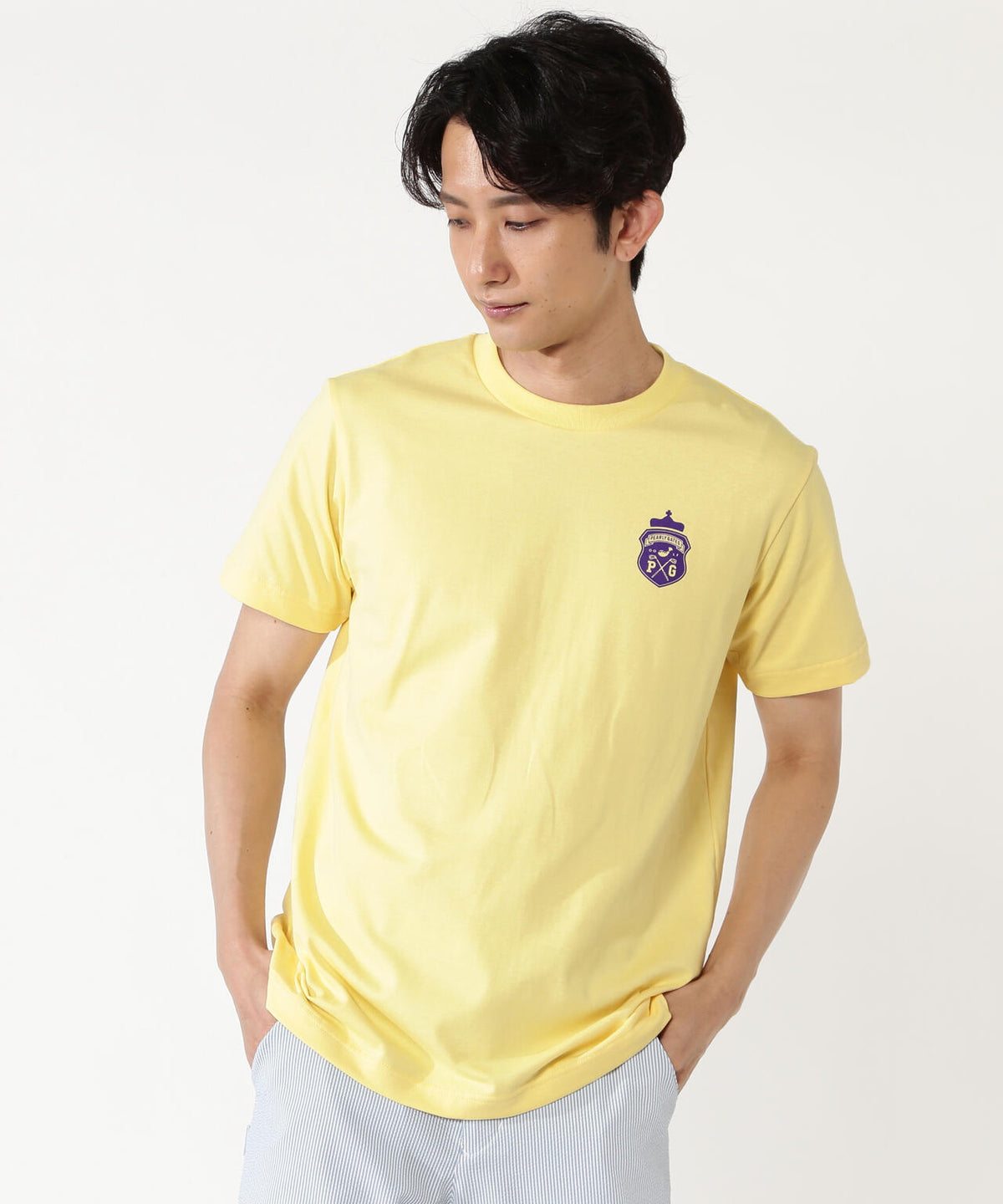 40/2天竺グレース加工半袖Tシャツ