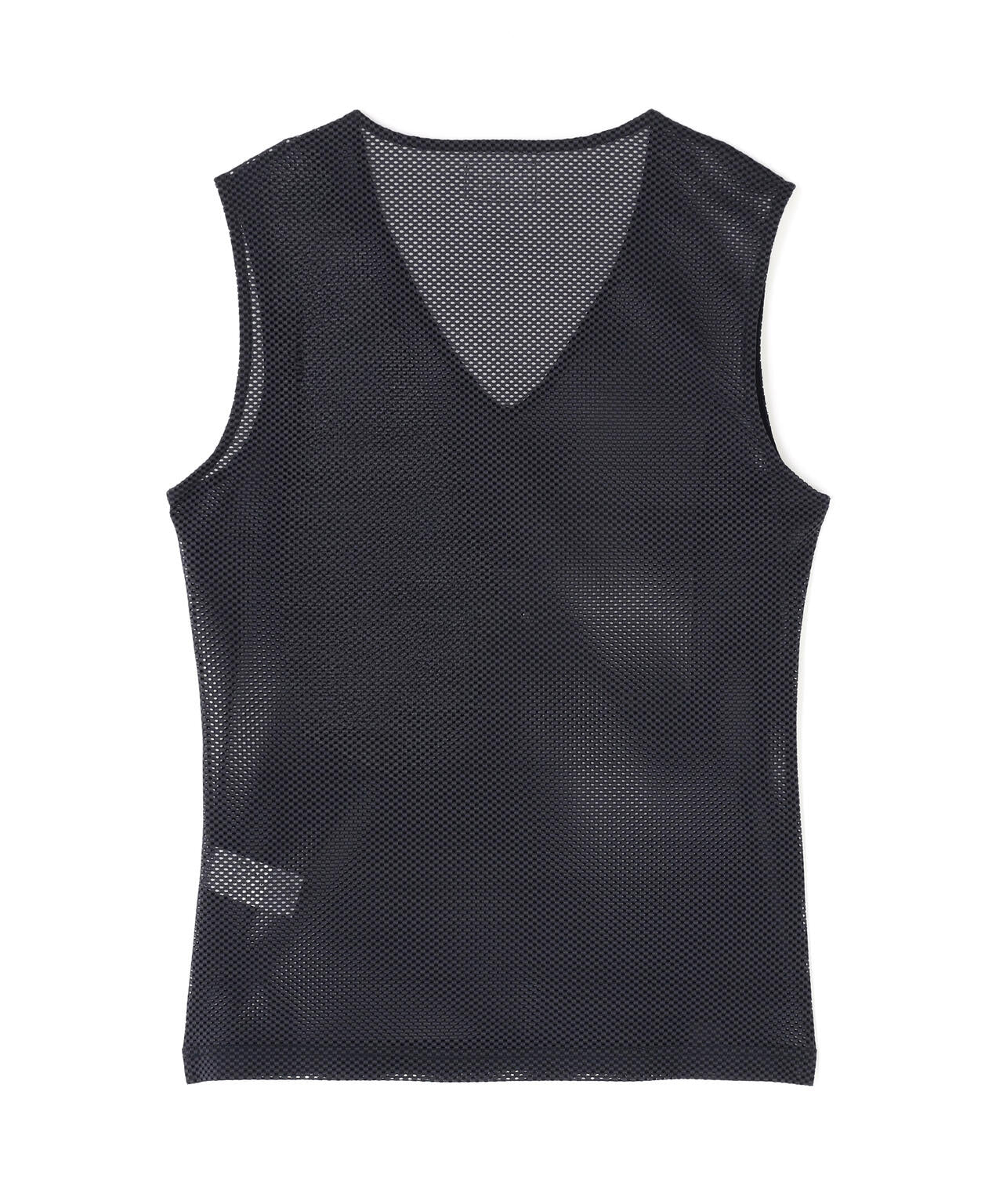 【PG BODY】E/ストレッチメッシュスリーブレスカットソー