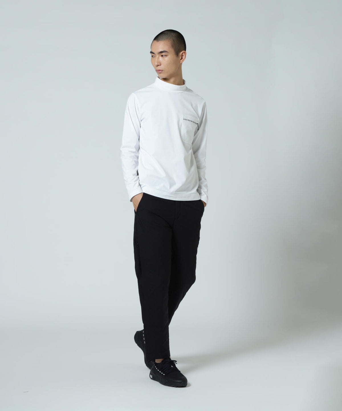 【PGG】【直営店舗&公式オンライン限定】超KARUISHI長袖ハイネックカットソー (MENS)