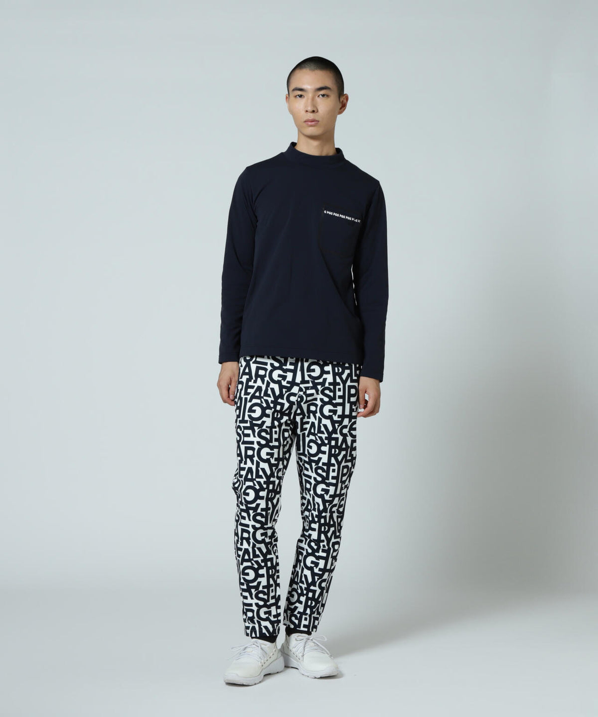 【PGG】【直営店舗&公式オンライン限定】超KARUISHI長袖ハイネックカットソー (MENS)
