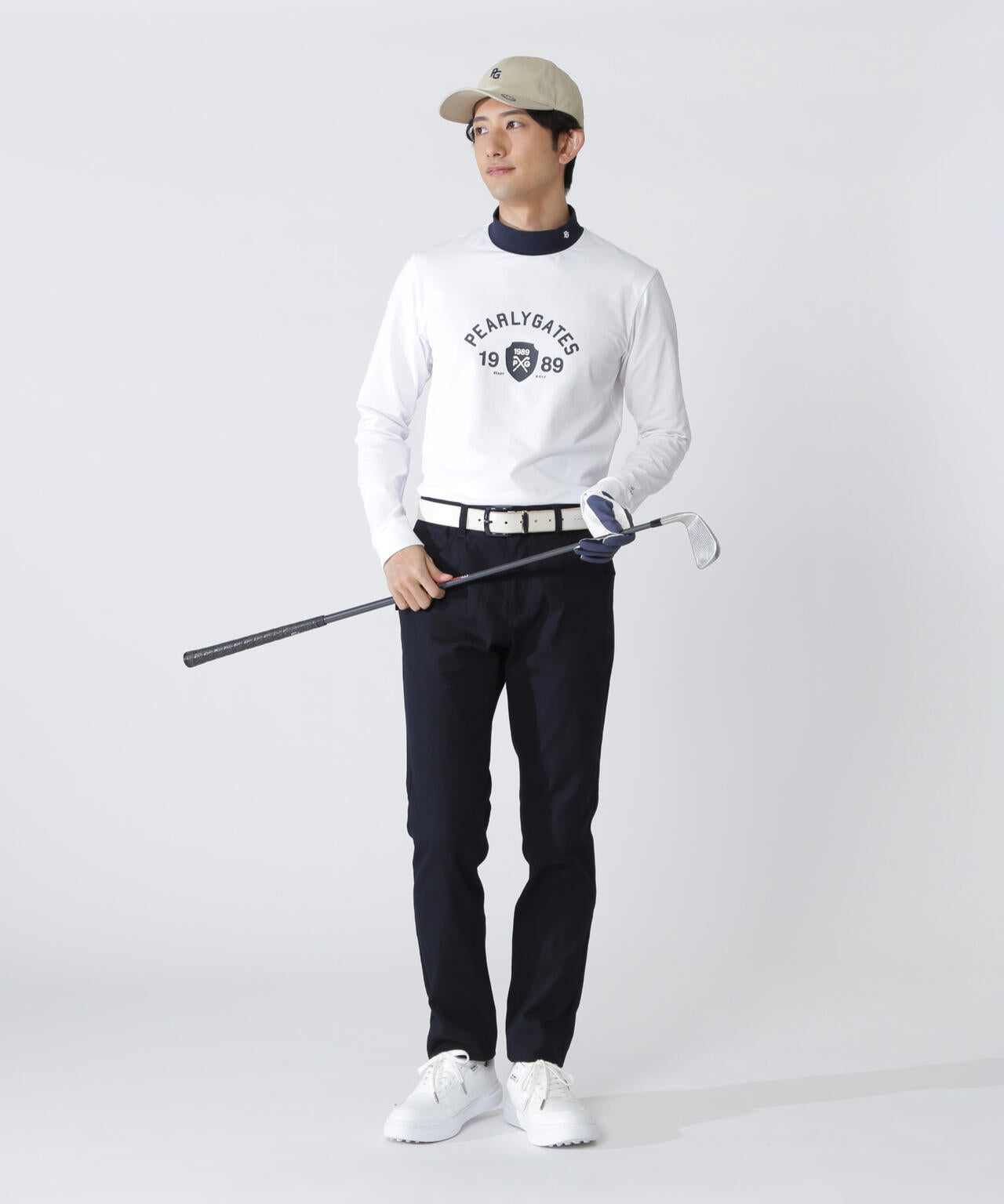 ベアカノコ長袖ハイネックカットソー