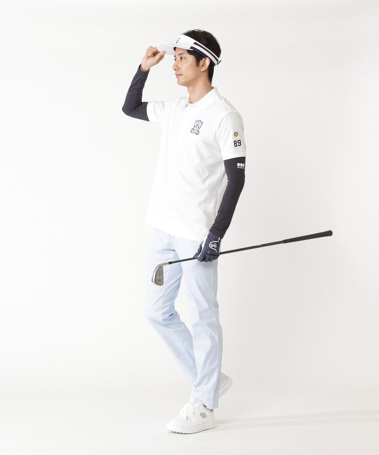 【PG BODY】N/ベア天竺リップ長袖Vネックカットソー
