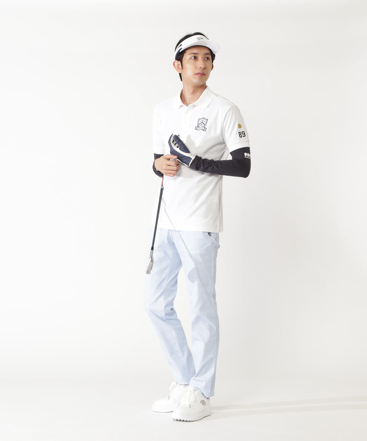 【PG BODY】N/ベア天竺リップ長袖Vネックカットソー