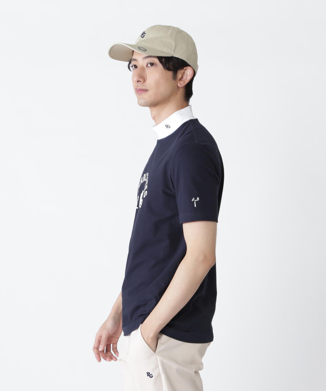 ベアカノコ半袖ハイネックカットソー