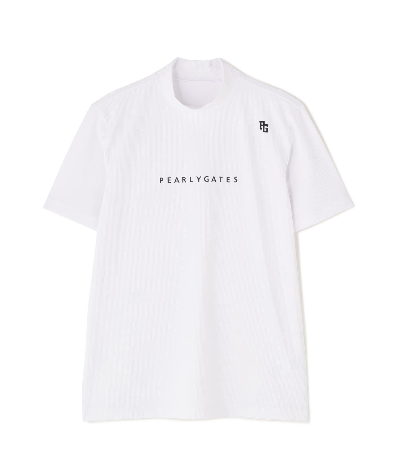 4WAYストレッチリップル半袖ハイネックカットソー