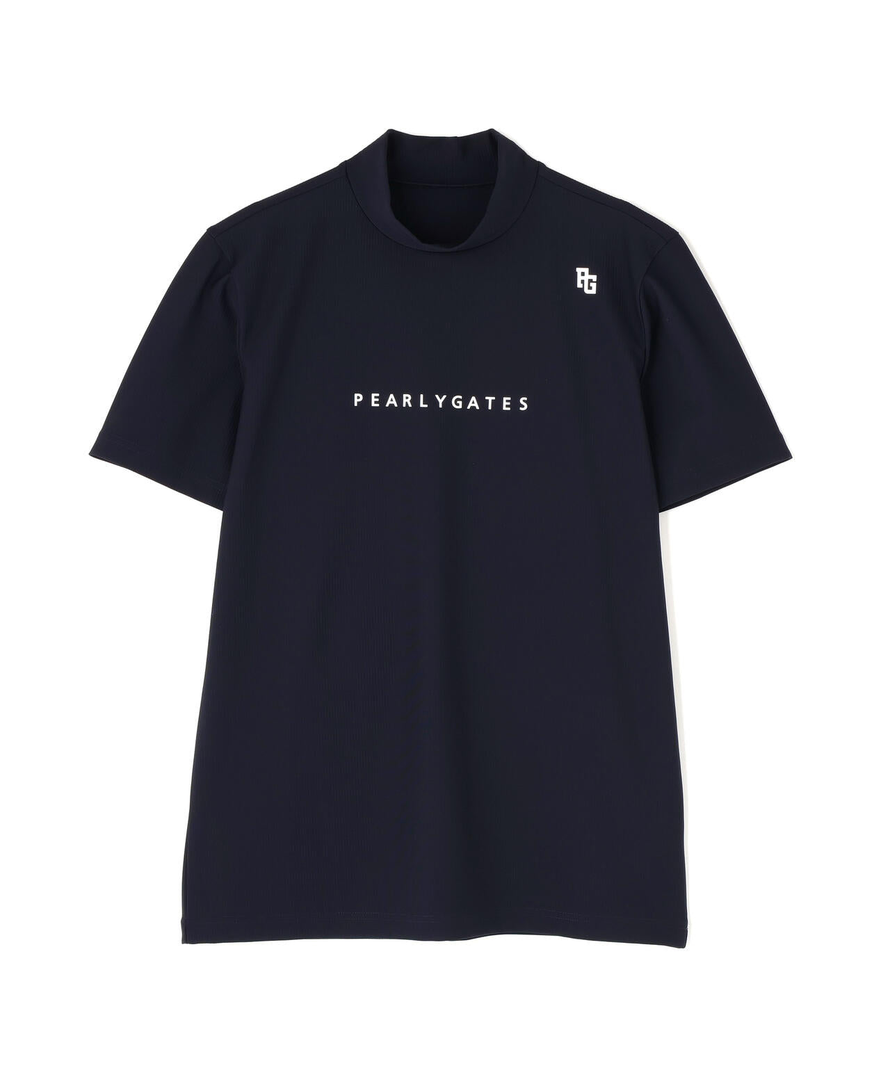 4WAYストレッチリップル半袖ハイネックカットソー