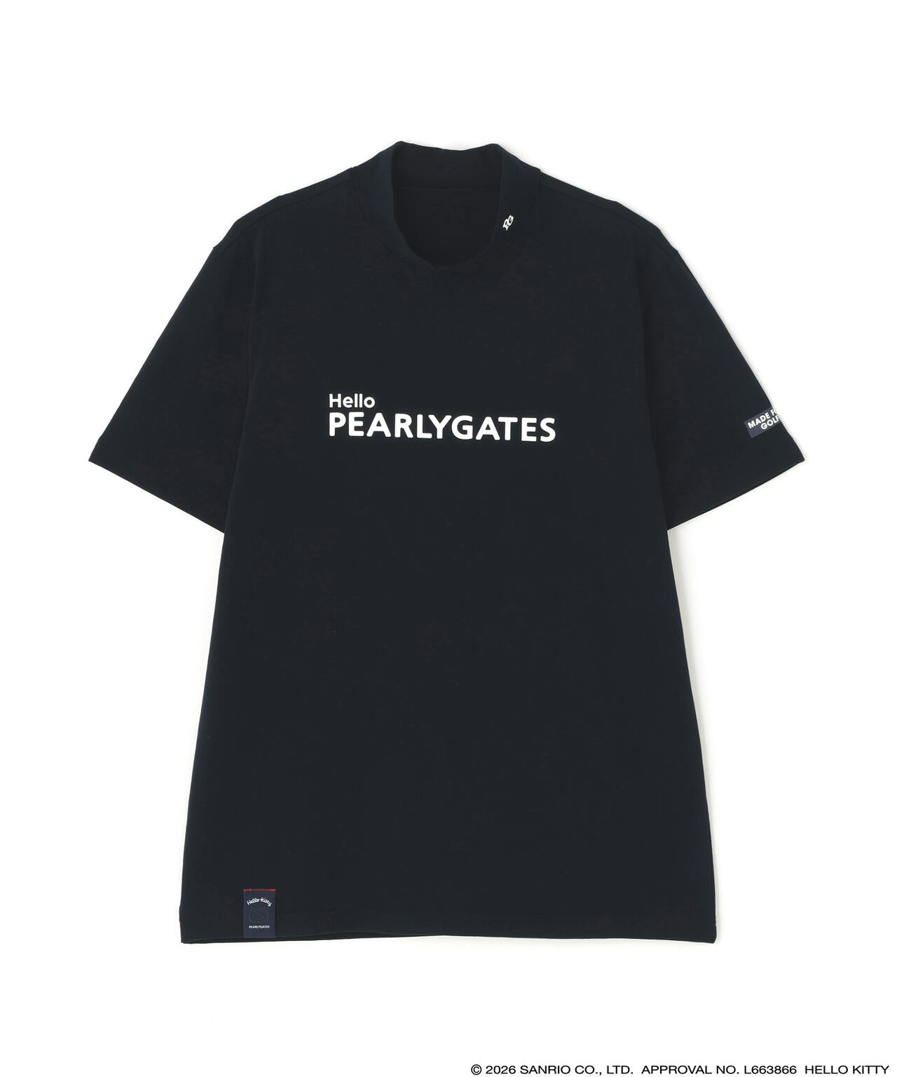 【Hello Kitty×PEARLY GATES】ベア天竺半袖ハイネックカットソー