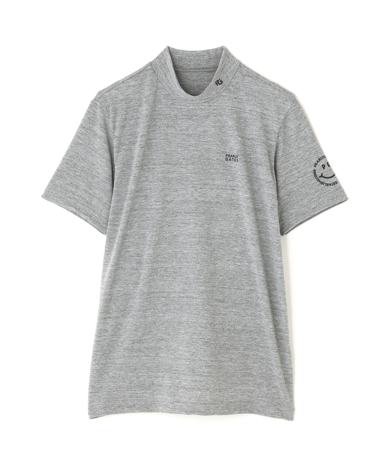 【PG is PG】FD30/ベア変形鹿の子ボーダー半袖ハイネックカットソー