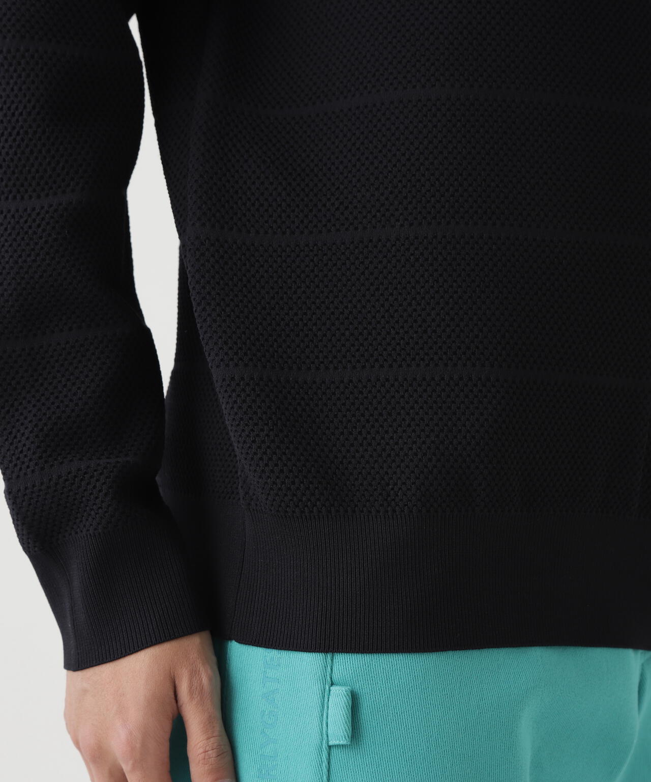 PG is PG ロゴジャガードクルーネックニットプルオーバー