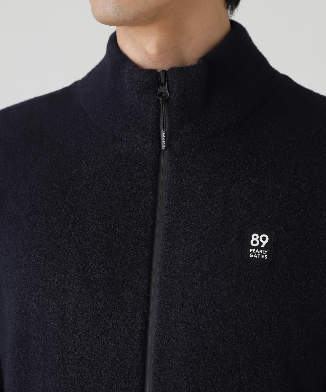 裏付きニットスタンドブルゾン