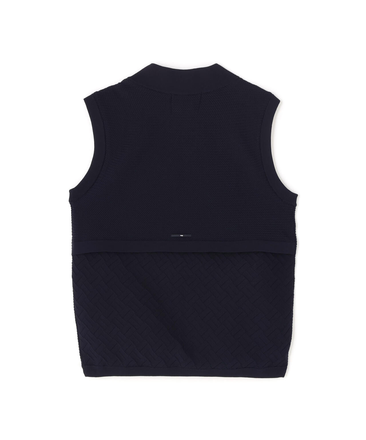 【PGG】【直営店舗&公式オンライン限定】ポリエステルヤーンmmジップアップニットベスト (MENS)