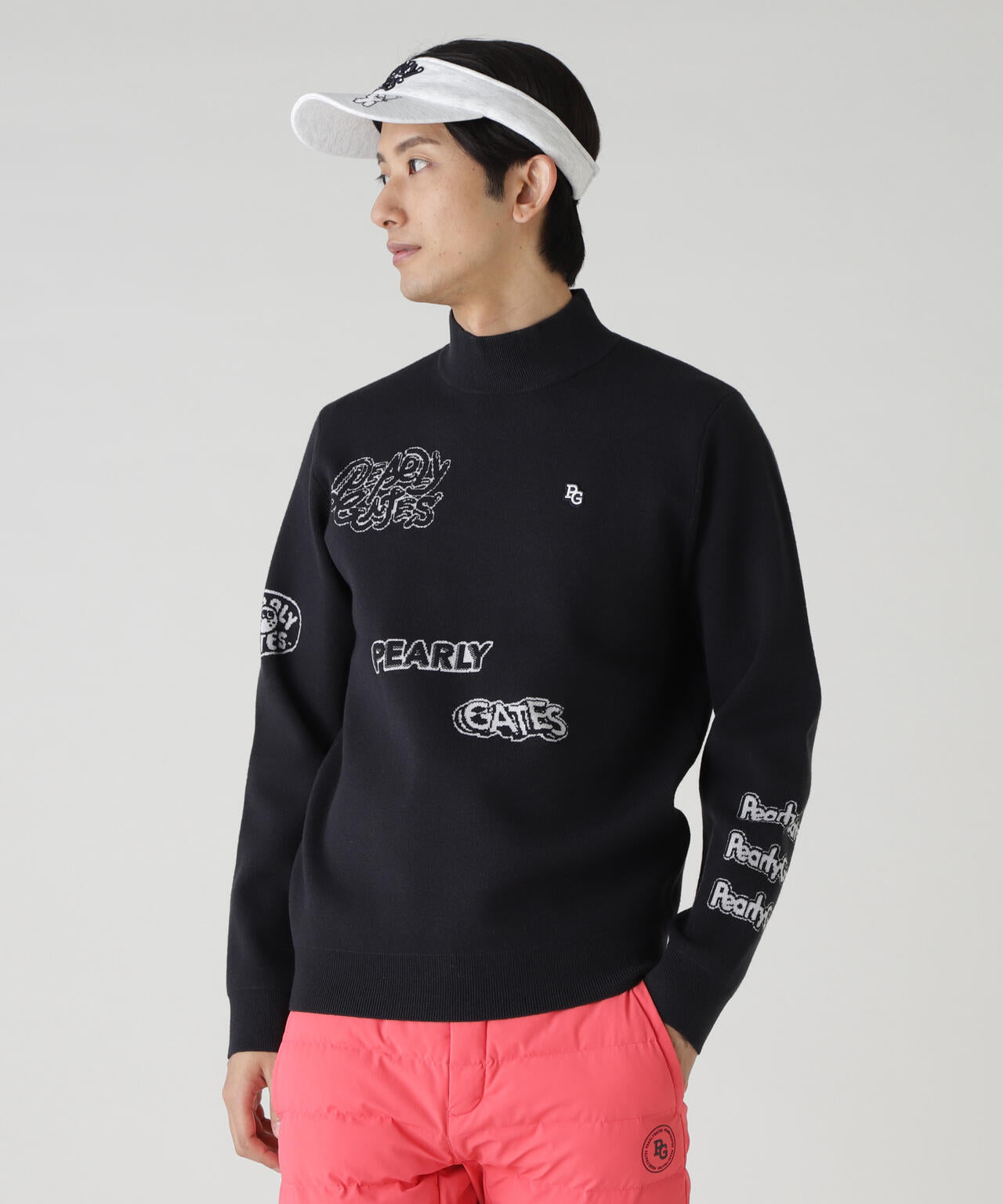 14GダブルJQ×ワッペン風ハイネックニットプルオーバー