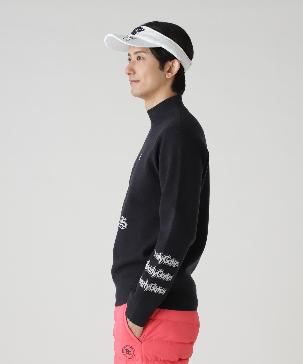 14GダブルJQ×ワッペン風ハイネックニットプルオーバー