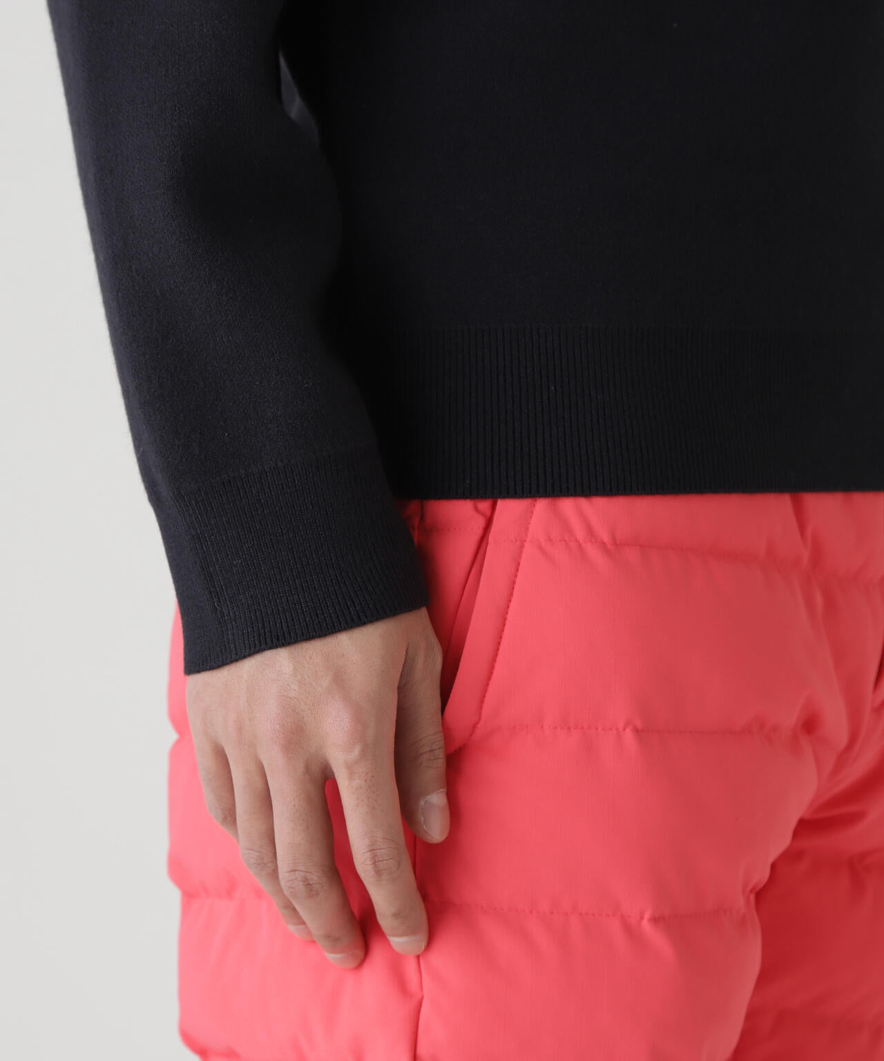 14GダブルJQ×ワッペン風ハイネックニットプルオーバー