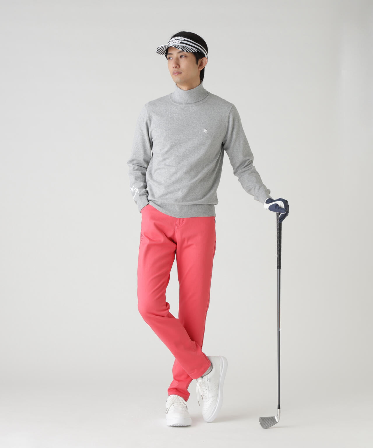 カシミヤタッチタートルネックニットプルオーバー