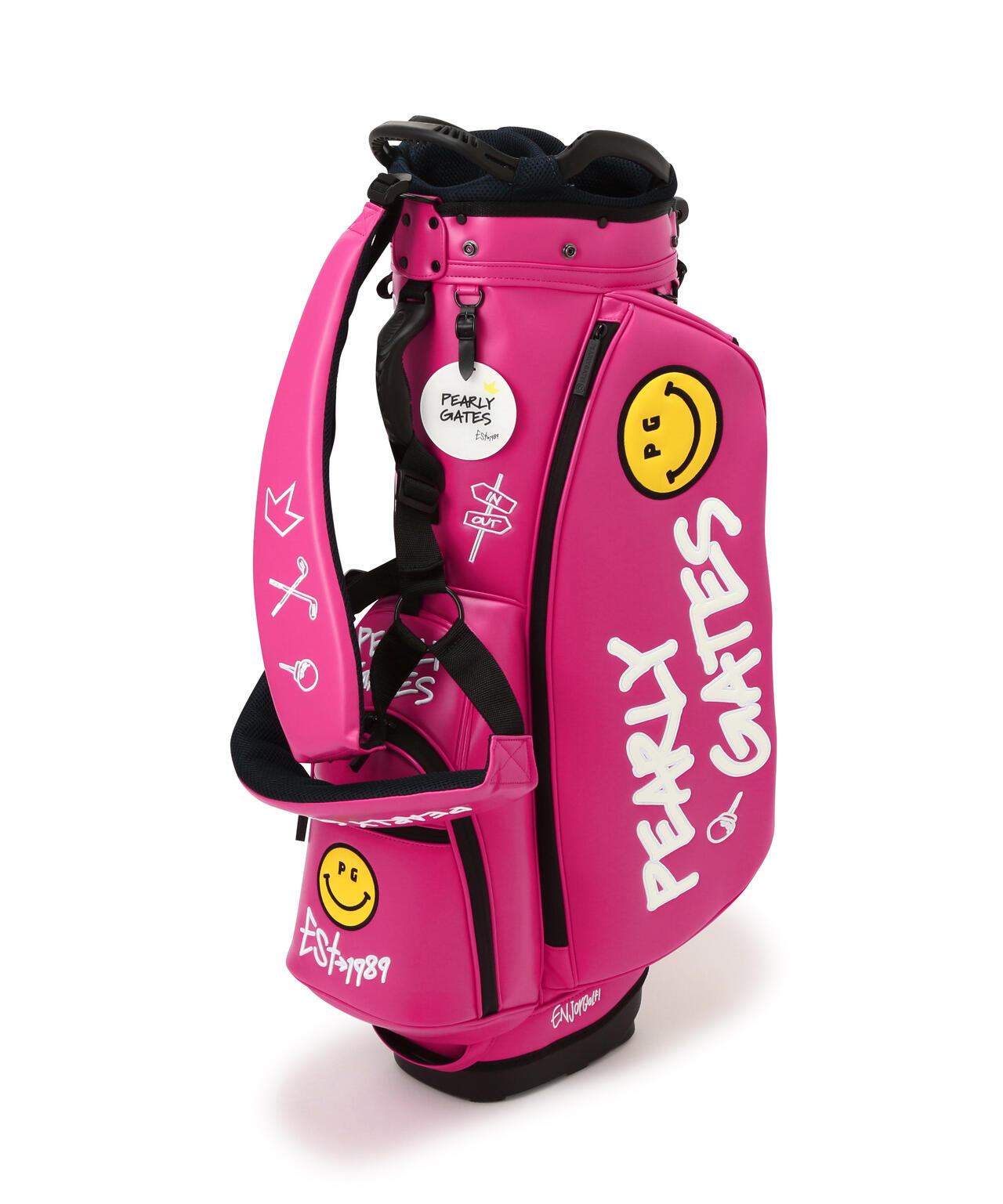 NICO合皮スタンド式キャディバッグ (46インチ対応) (UNISEX)