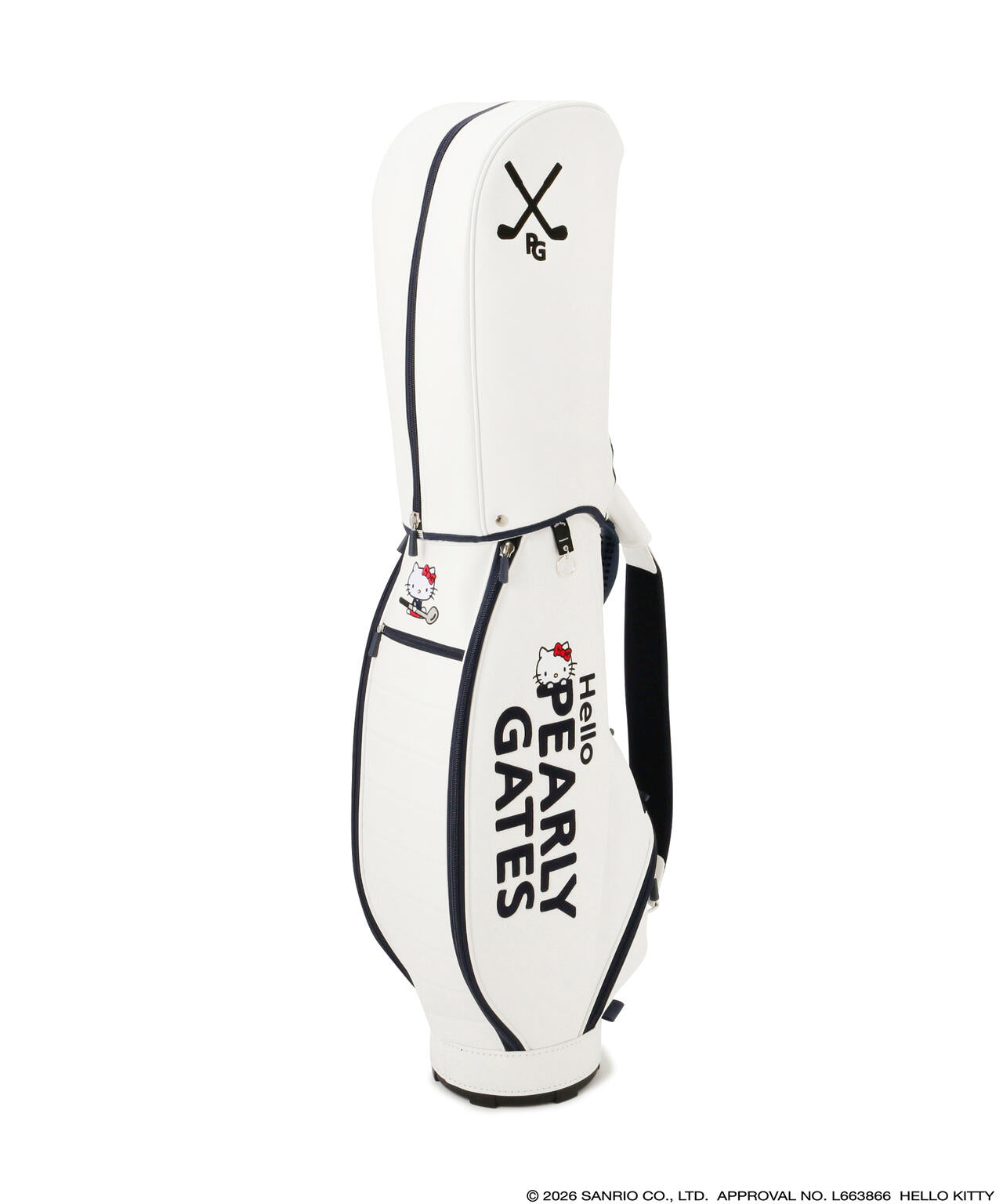 【Hello Kitty×PEARLY GATES】合皮キャディバッグ (46インチ対応) (UNISEX)