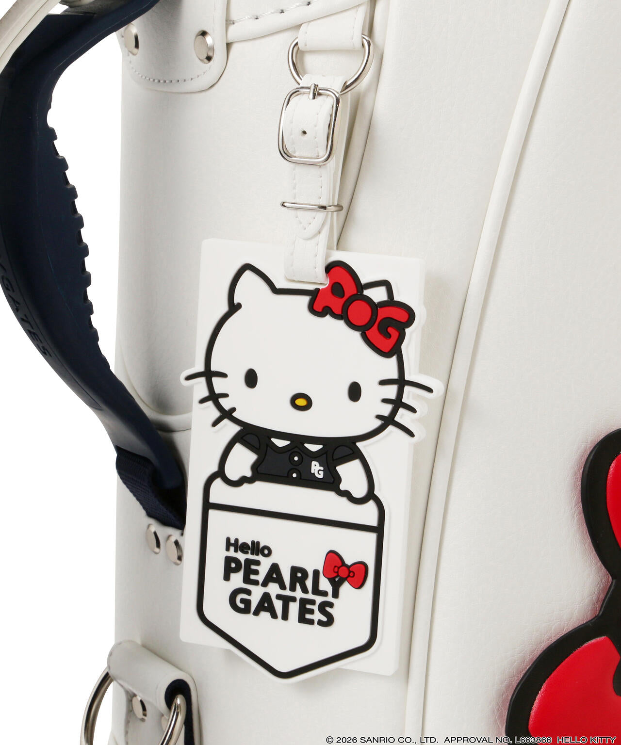 【Hello Kitty×PEARLY GATES】合皮キャディバッグ (46インチ対応) (UNISEX)