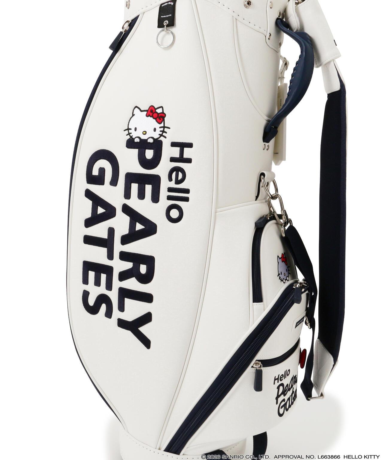 【Hello Kitty×PEARLY GATES】合皮キャディバッグ (46インチ対応) (UNISEX)