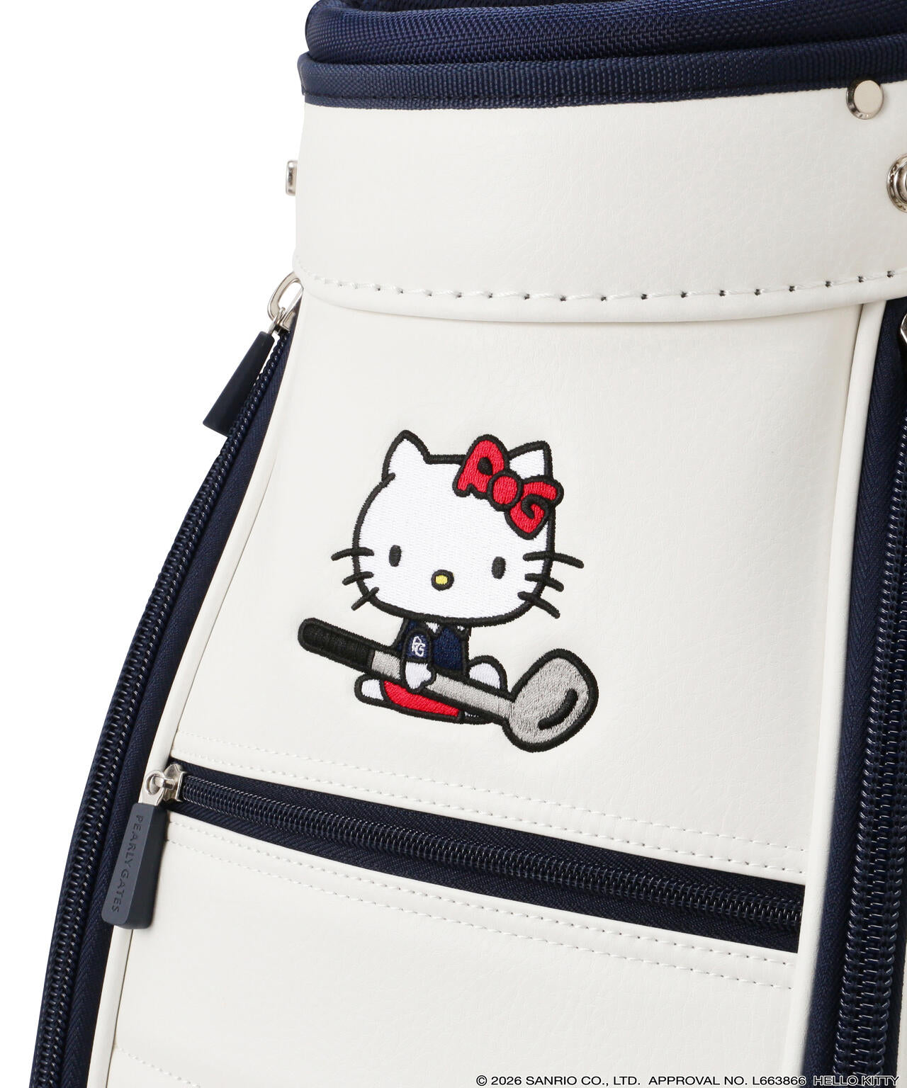 【Hello Kitty×PEARLY GATES】合皮キャディバッグ (46インチ対応) (UNISEX)